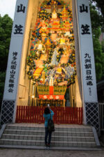 kushida Schrein Wagen der bei dem Umzug im Mai herumgetragen wird Fukuoka